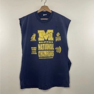 Vintage Michigan Wolverines National Champions Tank Top
